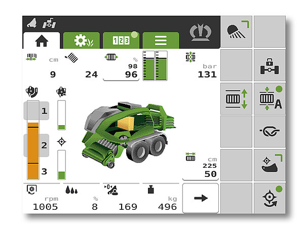 Maximum operator comfort and optimum machine utilisation
