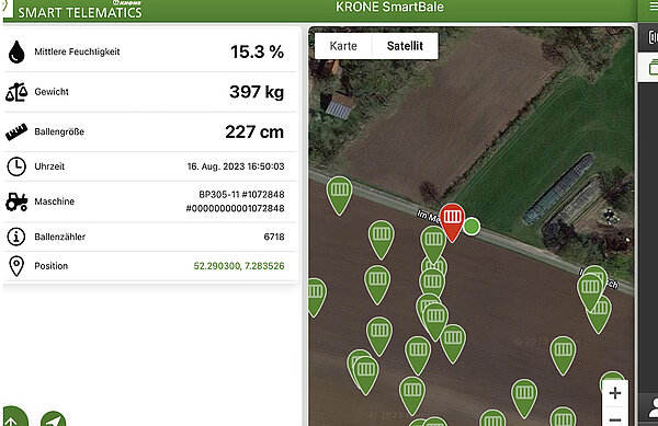 KRONE SmartBale app