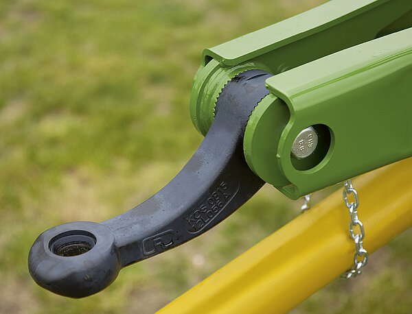 The hitch with drawbar eye