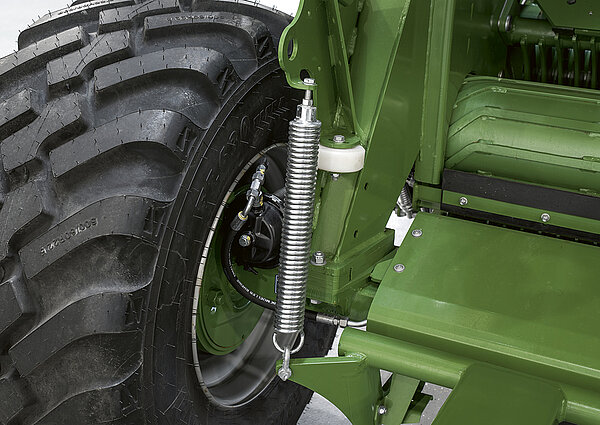 The tyres and the brake
