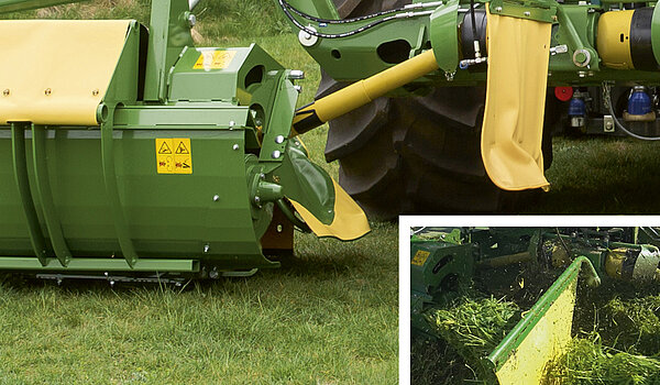 Hydraulic swath cloth