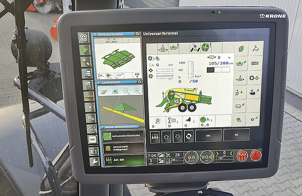 ISOBUS terminal tractor