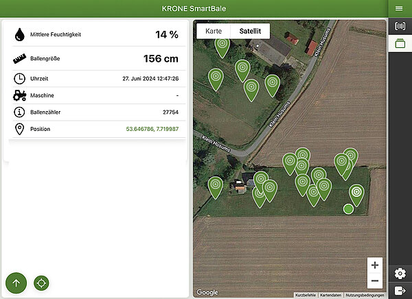 KRONE SmartBale app