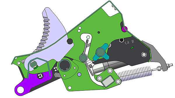The blade group control system