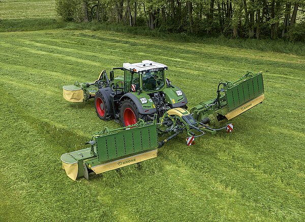 Section Control for butterfly mowers