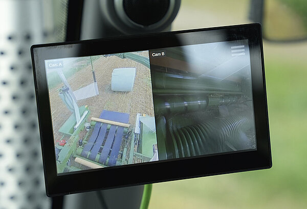 Continuous overview of camera images with the 7" monitor