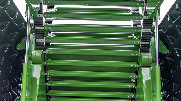 The drive and guide wheels