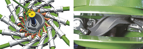Steep and small-diameter cam track