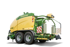 Comprima Plus - Semi-variable or variable bale chamber – and baler wrapper combination