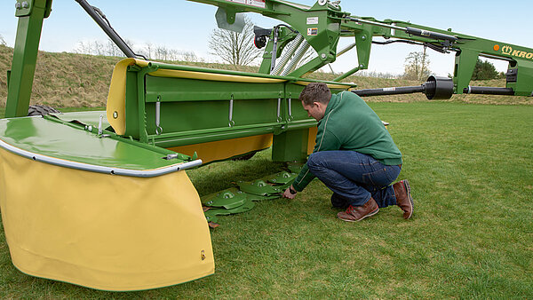 The KRONE quick-change blade system