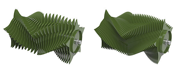 Cutting rotor with a powerful throughput