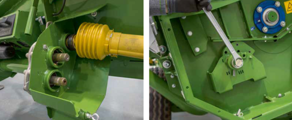 Lower power requirement per metre of working width