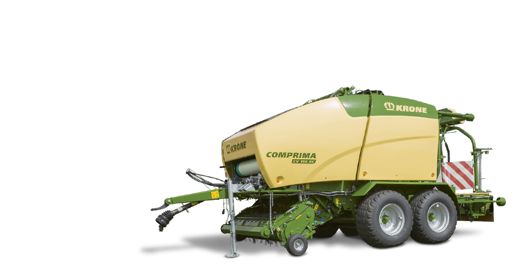 Comprima Round balers and baler wrapper combination