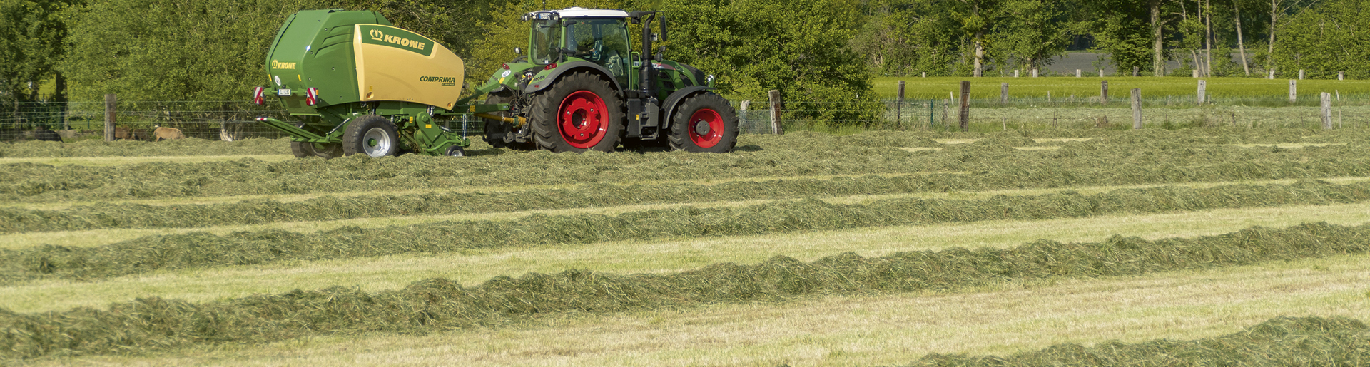 Comprima Round balers and baler wrapper combinations Krone UK